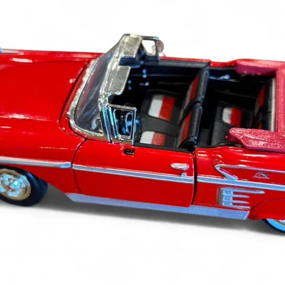 Vintage 1958‎ Chevrolet Impala Model Car 1:24 Scale Red Convertible Testors Easy - Picture 5 of 12